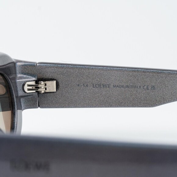 Loewe Paula's Ibiza Men Sunglasses Metallic Silver Mirror Rectangle LW40033I 05X - Picture 5 of 15